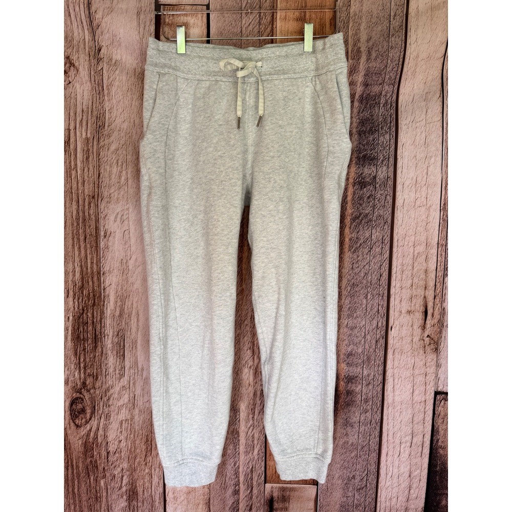 Lululemon‎ Joggers Scuba High Rise Heathered Gray Lounge Pants Comfort Size 10